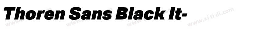 Thoren Sans Black It字体转换 Thoren Sans Black It字体转换